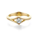 Pierścionek zaręczynowy złoty z diamentem AJPZ_105